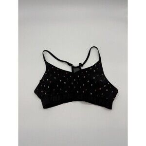 PINK Active VLetters V-Neck Halter Ultimate Lightly Lined Sports Bra Size Large